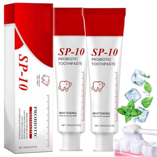 2 Pcs SP10 Probiotic Toothpaste - Whitening Toothpaste, Fresh Breath Formula?Stain Removal?Deep Cleaning Care