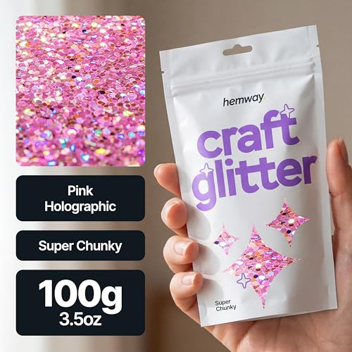 Purpurina para manualidades Hemway que no pierde color en resina y cristal 100g 3