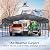 20x30 FT Metal Carport, Enhanced Base and Steel Roof for All-Weather Use, Outdoor Heavy Duty Garage Galvanized Car Shelter for Bass Boats, Full-Sized Pickup Trucks, and Tractors