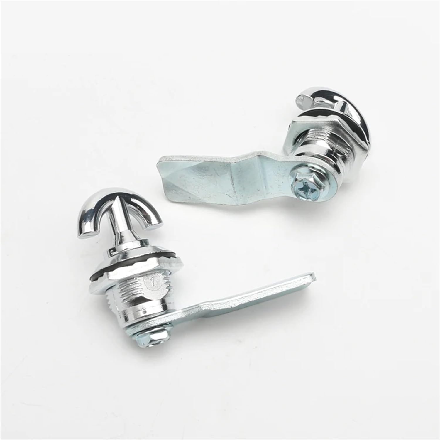 4PCS Zinc Alloy Rotary Cylindrical Locks for Cabinet Boxes Head Wing Cam Lock Airfoil Handle(4sets-Normal-H5)