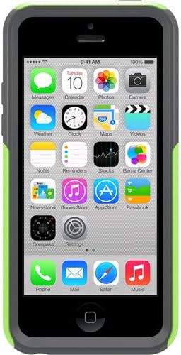 OtterBox Commuter Series for iPhone 5C - Retail Packaging - Apple Green/Slate Grey