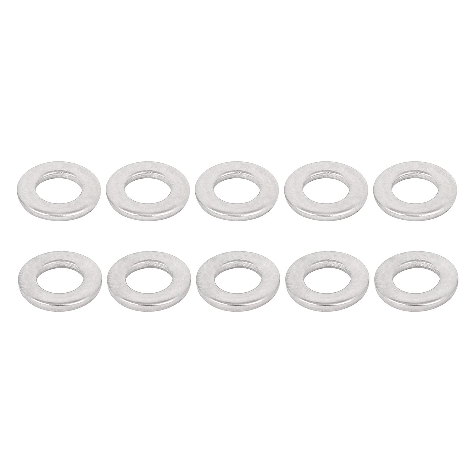 DTGN 6.5mmx12mmx1.5mm(IDxODxT) 304 Stainless Steel Flat Washers, 100Pack, Good for Industrial Machinery, Flat Ring Gaskets