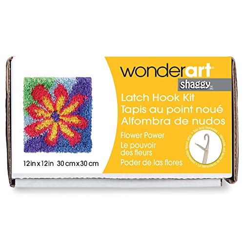 Image of Wonderart Latch Hook Yarn, Shaggy Flower Power