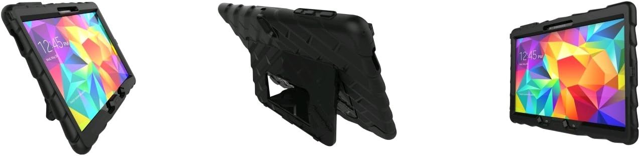 Gumdrop [Shockproof Layer Case with Stand for Samsung Galaxy Tab S 10.5] Support Hideaway Black/GS-Sams105-BLK-BLK