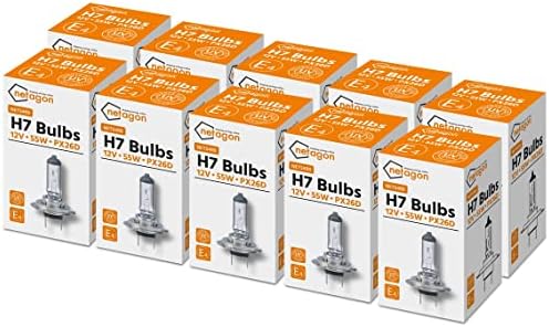 12V 55W PX26D H7 499 / 477 DIP & MAIN HEADLAMP / HEADLIGHT CAR BULBS 2 PIN x 10