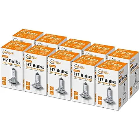 12V 55W PX26D H7 499 / 477 DIP & MAIN HEADLAMP / HEADLIGHT CAR BULBS 2 PIN x 10 Cover