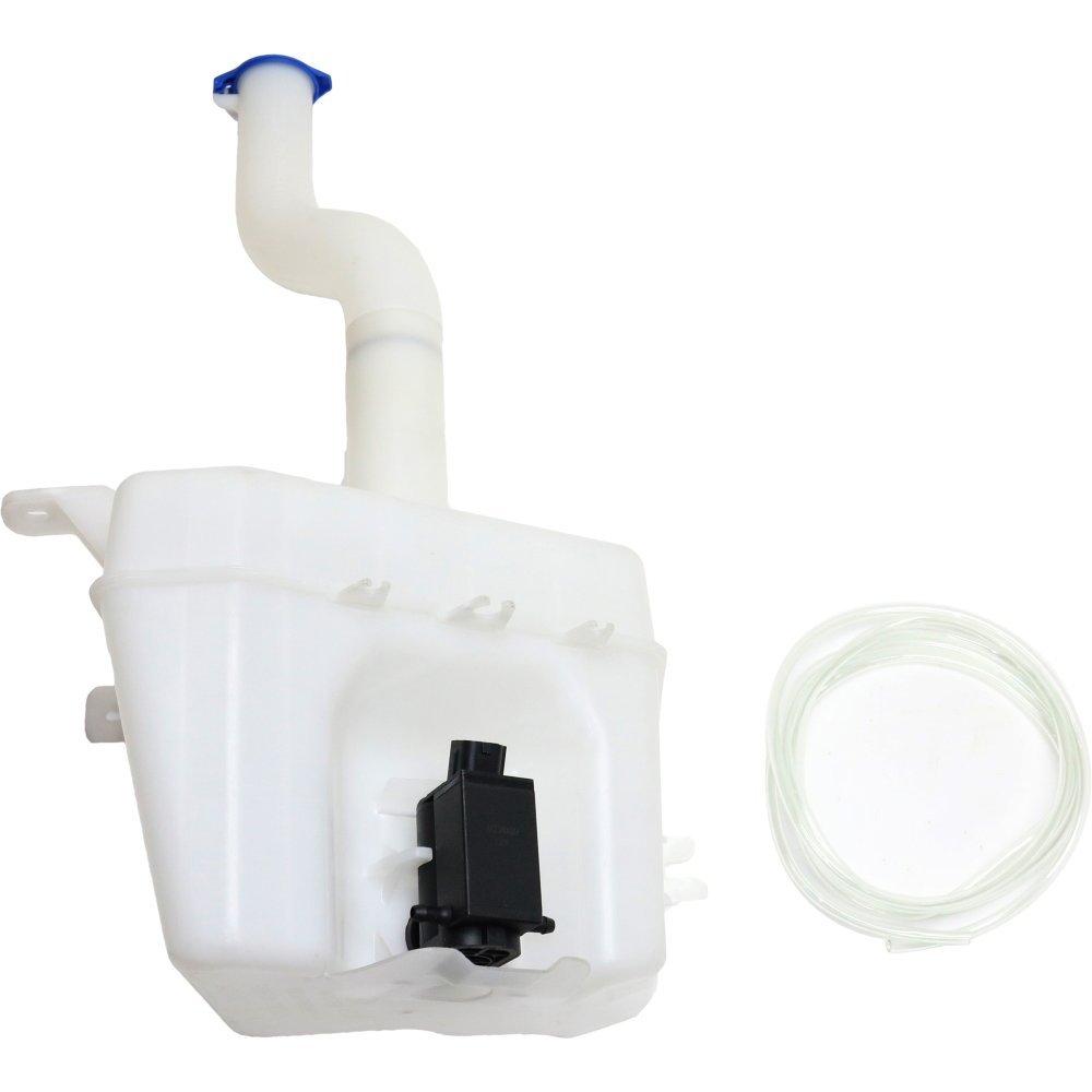 Evan-Fischer Windshield Washer Tank Assembly compatible with Hyundai Tucson 05-09 W/Pump Inlet and Cap