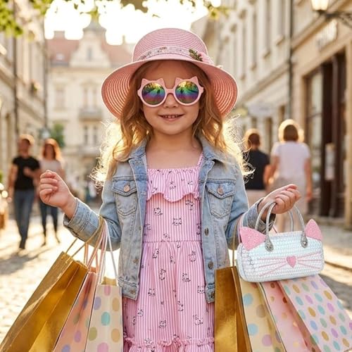 Image of 3 Pairs Kids Sunglasses Girls,UV Protection Sunglasses Toddler Eyewear for Party Favors Beach Glasses Age 3-12
