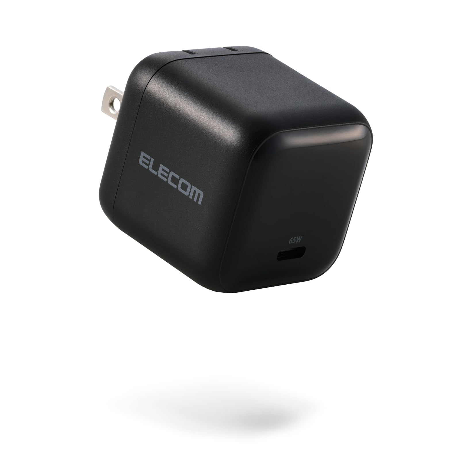エレコム 65W 充電器 Type-C コンセント 急速 PD対応 スイング式プラグ採用 PSE技術基準適合 ブラック EC-AC12465BK - 1