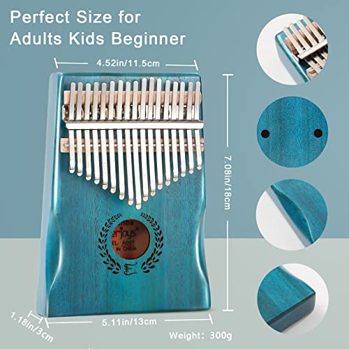 Everjoys Kalimba Piano à pouce portable Mbira à 17 touches, avec étui de protection, livre de chansons, marteau d… - Les Beatles, Paul McCartney, John Lennon, RIngo Starr, George Harrison Everjoys Kalimba Piano à pouce portable Mbira à 17 touches, avec étui de protection, livre de chansons, marteau d… – Image 3
