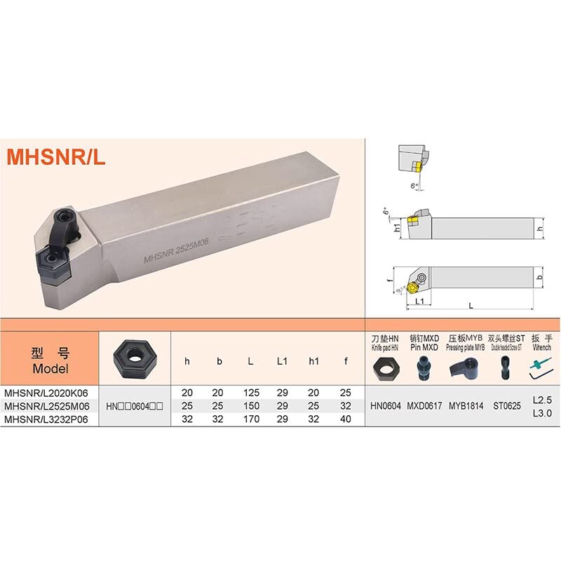 Portaherramientas de Torno MHSNL2020K06 Izquierdo miniatura 6