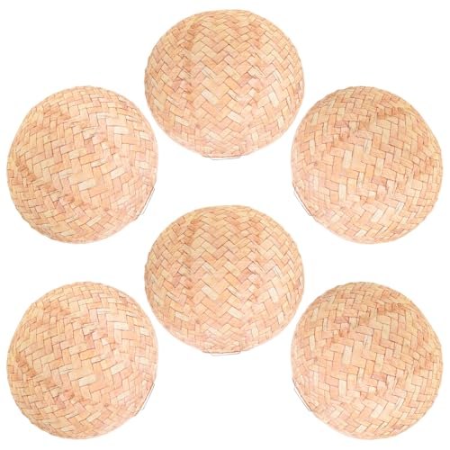ULTECHNOVO 6piezas Faroles de Papel Rústicos Faroles Colgantes para Decoración de Interiores Farolillos Decorativos Redondos para Fiestas y Celebraciones con Diseño de Arpillera