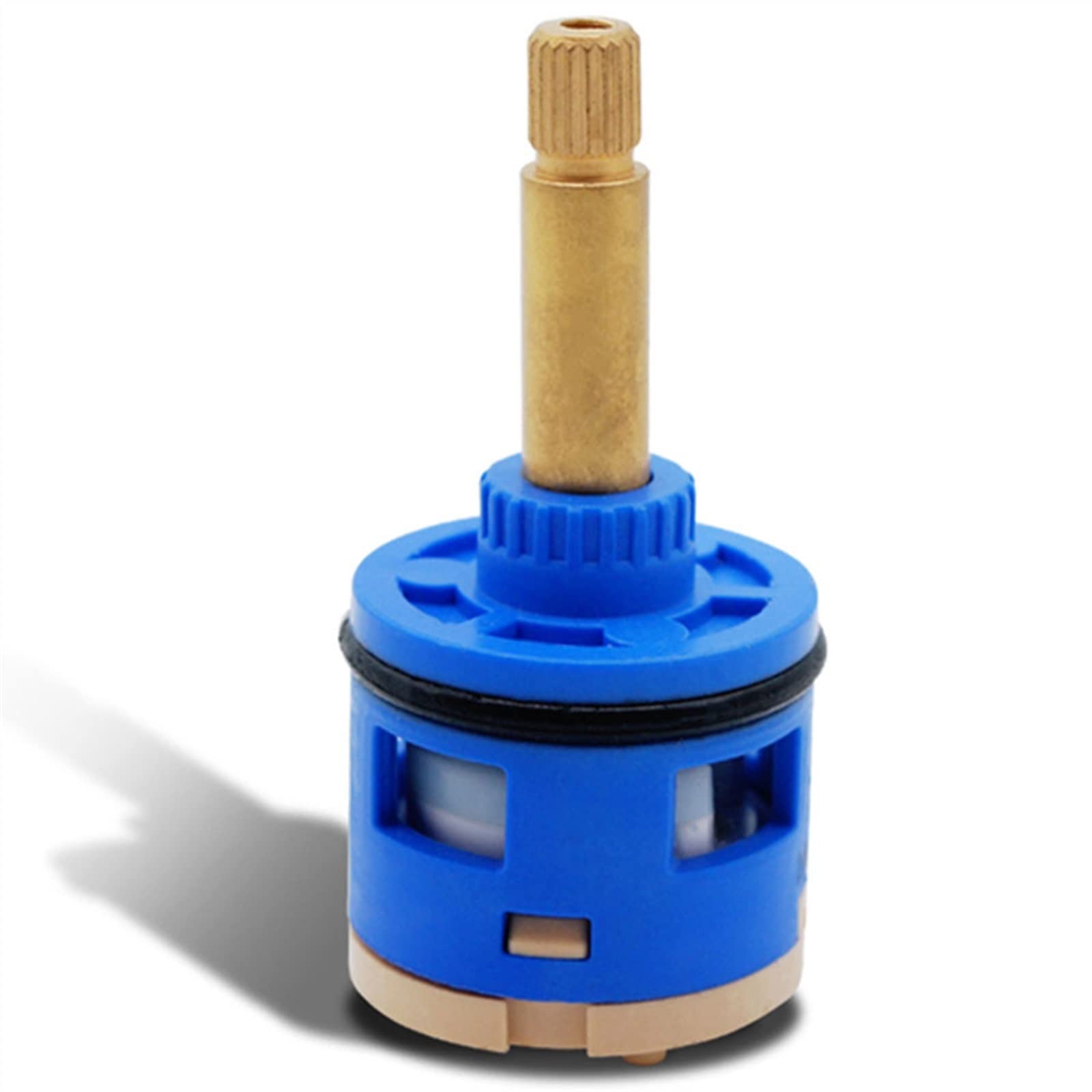 YVAILO Shower Faucet Spool – Brass/ABS/Ceramic Mixing Valve, 2/3/4/5 Way, Blue/Green, Replacement Cartridge