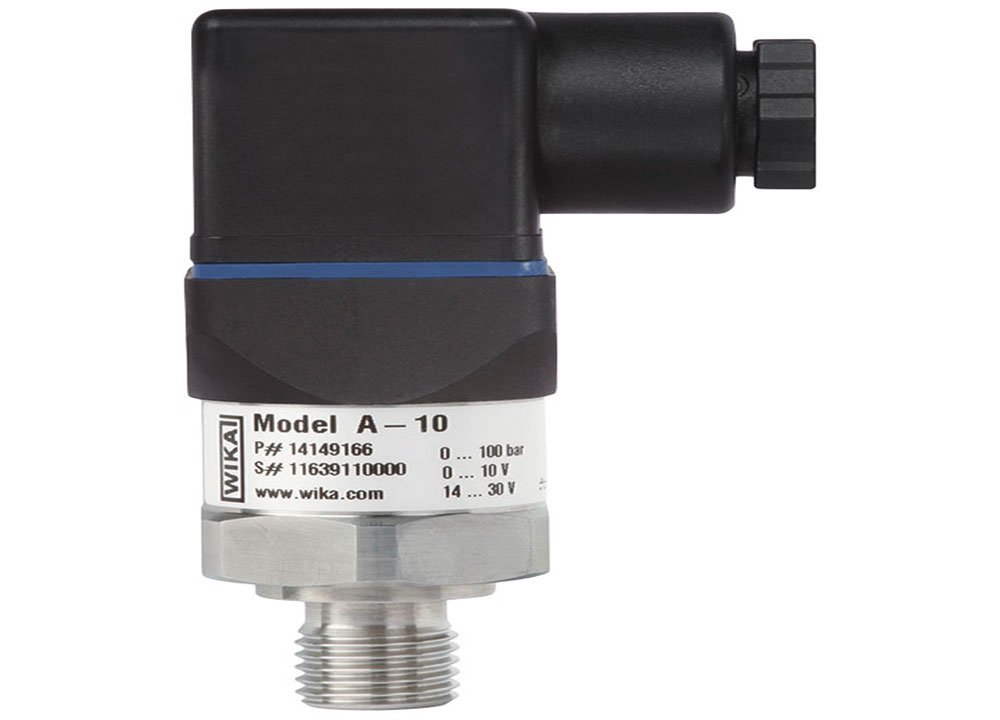 WIKA A10 Pressure Transmitter Range: 0 to 100 Bar with 4-20 mA along with Calibration Certificate + 1 Year Warranty