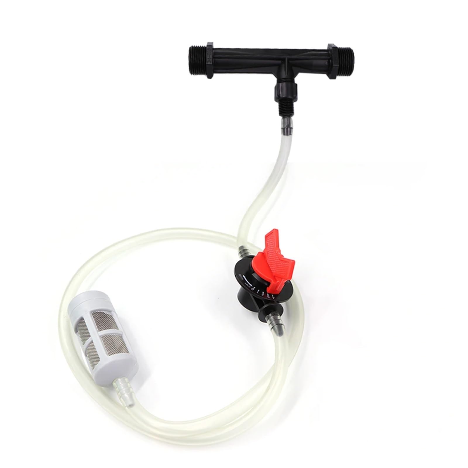 Juego de inyectores de fertilizante con válvula ajustable Venturi for riego de jardín, conectores de riego for invernadero agrícola, 1/2 ", 3/4" y 1"(3I4)