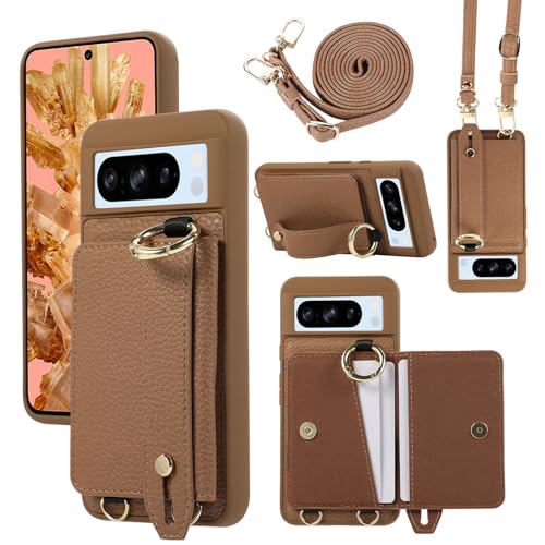 Coque pour Google Pixel 8 Pro anti-chute protégeant l'écran grâce au support anneau