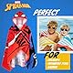 Marvel Spiderman Badetuch Poncho Badeponcho Kinder Strandtuch Jungen mit Kapuze Schnelltrocknendes Handtuch für Strand Schwimmen Duschen (Rot Spiderman, 6-14 Jahren)