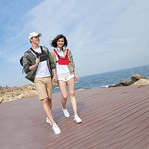 Muserise Outdoor Water Resistant Chest Bag For Men,Tactical Edc Chest Pack With Built-In Phone Holder thumb #5