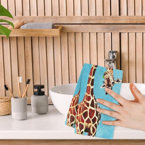 Generic A3707 Anydesign 80Pcs Giraffe Guest Napkins Funny Animals Disposable Napkins Decorative Hand Paper Towel Napkins thumb #6