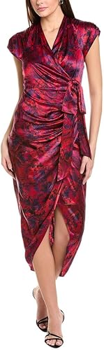 Cinq a Sept Gail Dress, Dark Red Multi, 00