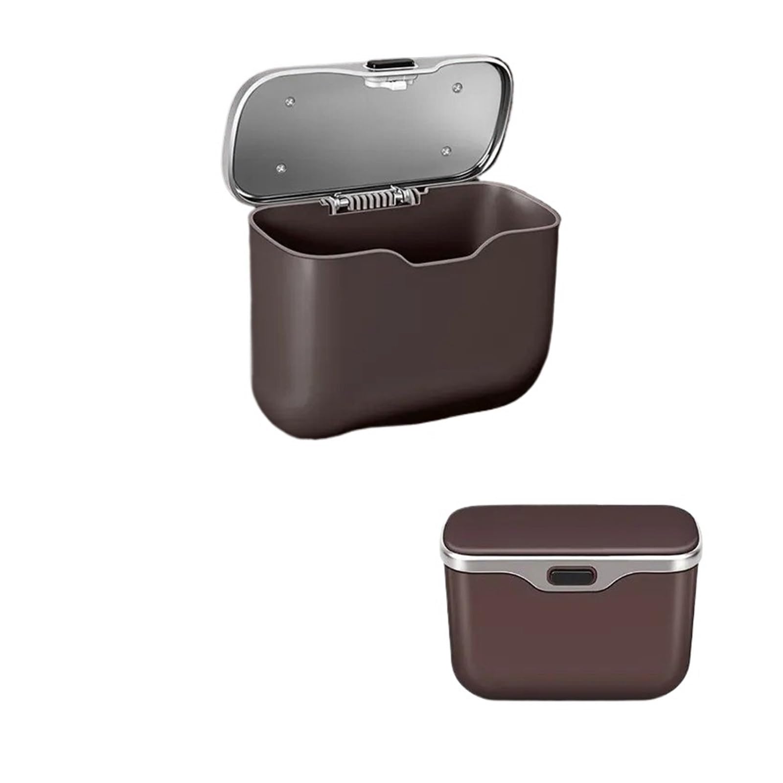 BHGMGEBLV Car Bin For BYD Denza EV D9 DM-i N7 N8 N9 Z9 Z9GT Car Trash Can Door Hanging Storage Box Backrest Garbage Bin Organizer Cars Trash Can(1pc mocha brown)