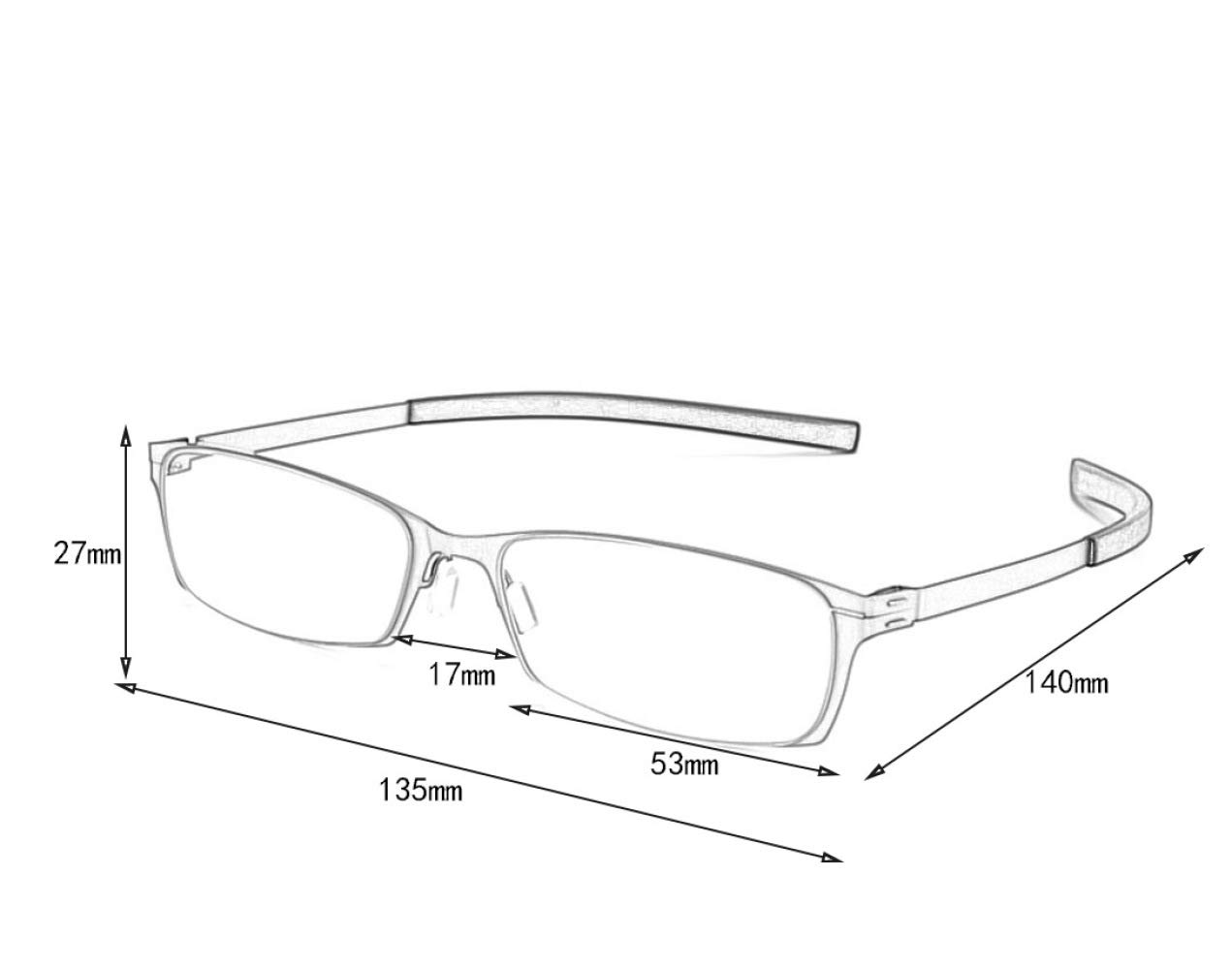 Federscharnier Anti-Blau Lesebrille,Mode Männer Und Frauen Ultraleichte Alte Brille Vollbild/rot / +1.0