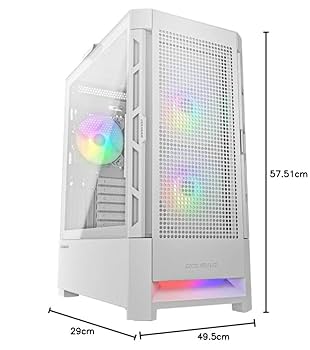 Amazon | Cougar Airface RGB ミッドタワー ホワイトケース