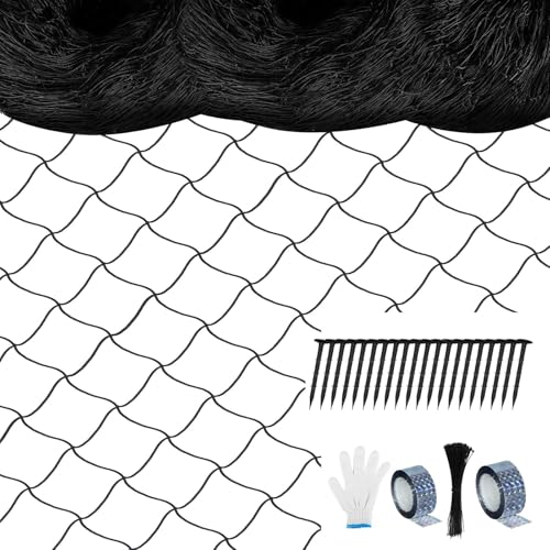 Filet à oiseaux robuste en nylon de qualité supérieure - Grand format 15,2m - 2