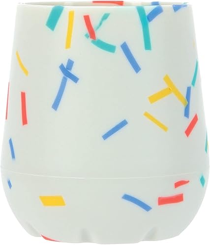 Nuby Confeti de silicona  Sprinkles First Open Training Cup for Baby - 2 onzas 6 meses
