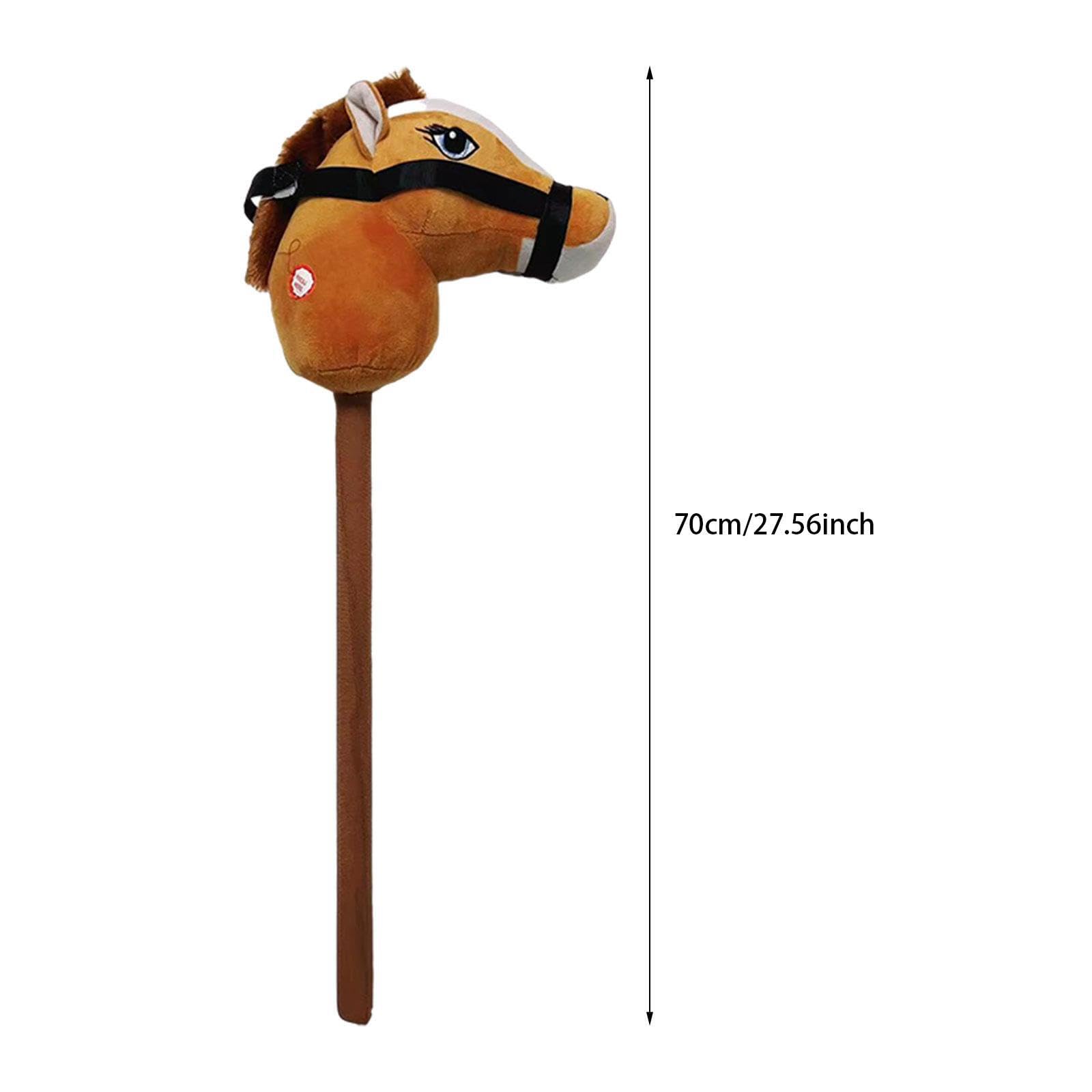 Giocattolo musicale a forma di cavallo da passeggio con effetti sonori che stimola l'immaginazione dei bambini e aiuta a sviluppare l'equilibrio. , marrone chiaro , cavallo 3