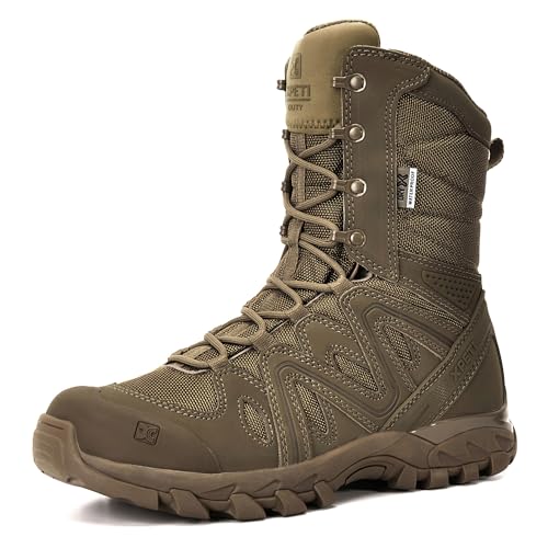 XPETI DUTY Men's X-FORCE 8'' Leather Military Boots Waterproof Tactical Boots