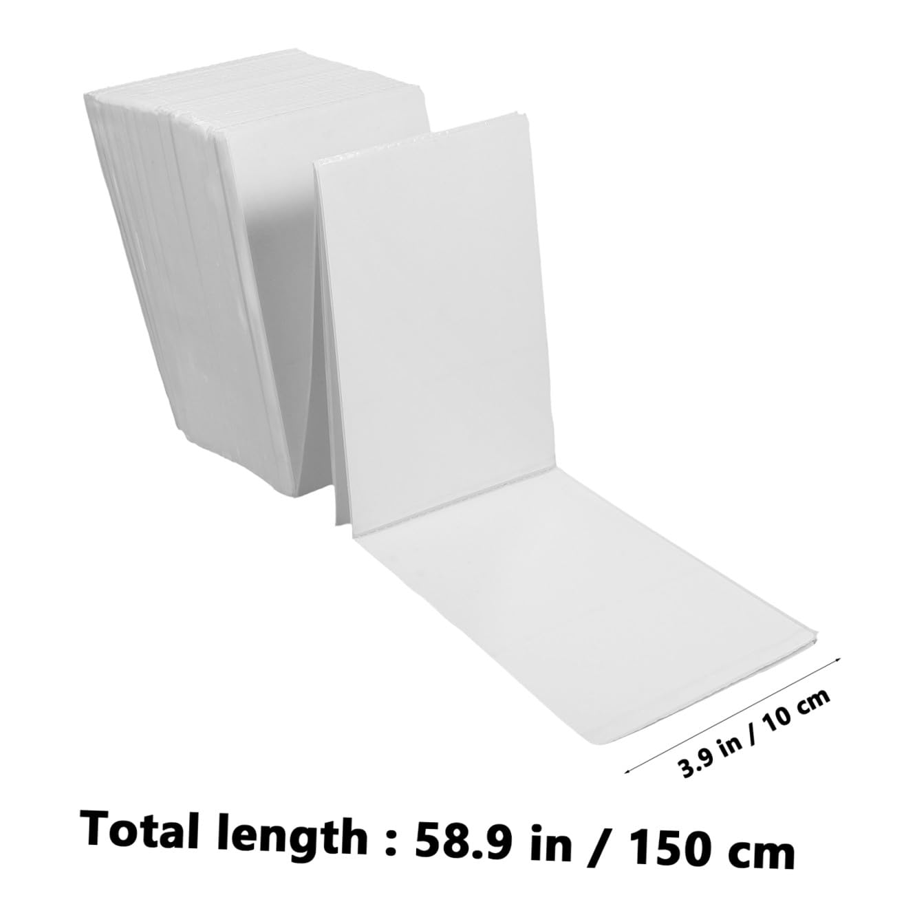 HOMSFOU 500 Pezzi Etichette Termiche per Spedizioni Carta Compatibile con Stampante Rollo e Zebra Facile Applicazione Superficie Liscia e Riutilizzabile per Organizzazione
