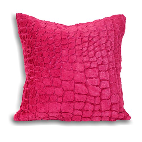 Alligator Magenta Cushion Case 45cm x 45cm