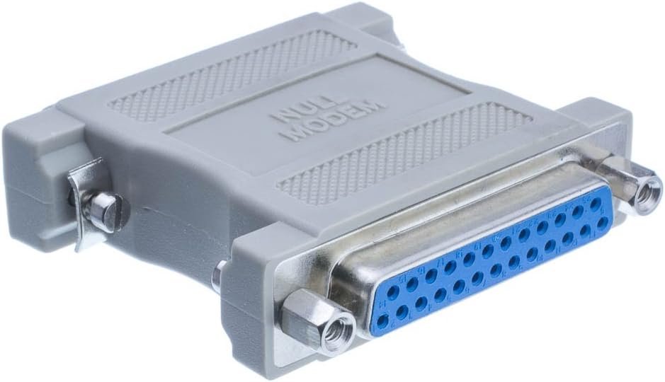 CableWholesale Null Modem Adapter, DB25 Male to DB25 Female
