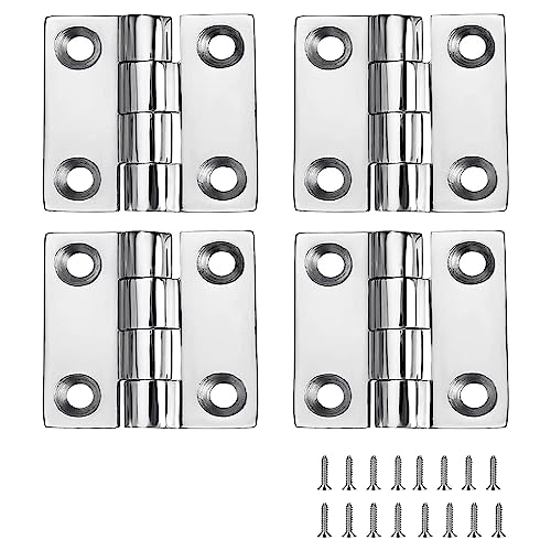 Quystetes Bisagras para Barcos de Acero Inoxidable de Alta Resistencia, Bisagras de Marino, 2 Pulgadas X 2 Pulgadas (50 Mm X 50 Mm), (4 Piezas)