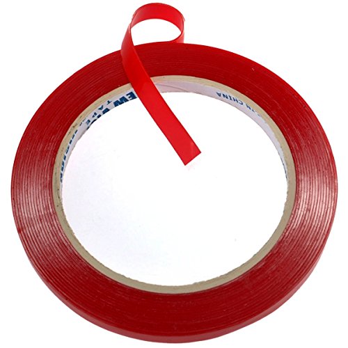 Foxnovo 5mÃ—8mm Car Auto Double side Clear Acrylic Adhesive Foam Tape Super Sticky Heat Resistant