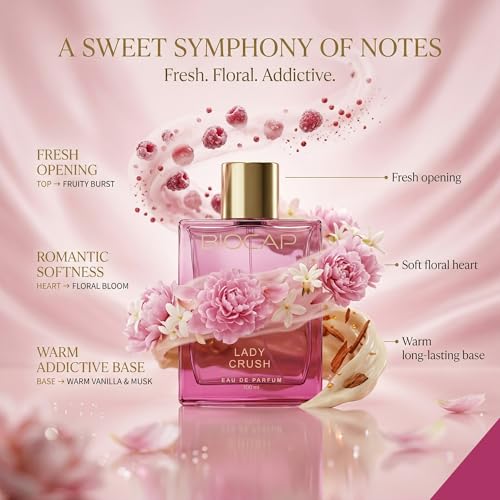 Image of Lady Crush Perfume 100ml | EAU DE PARFUM | Premium Long Lasting Fragrance | Floral & Sweet Perfume for Women