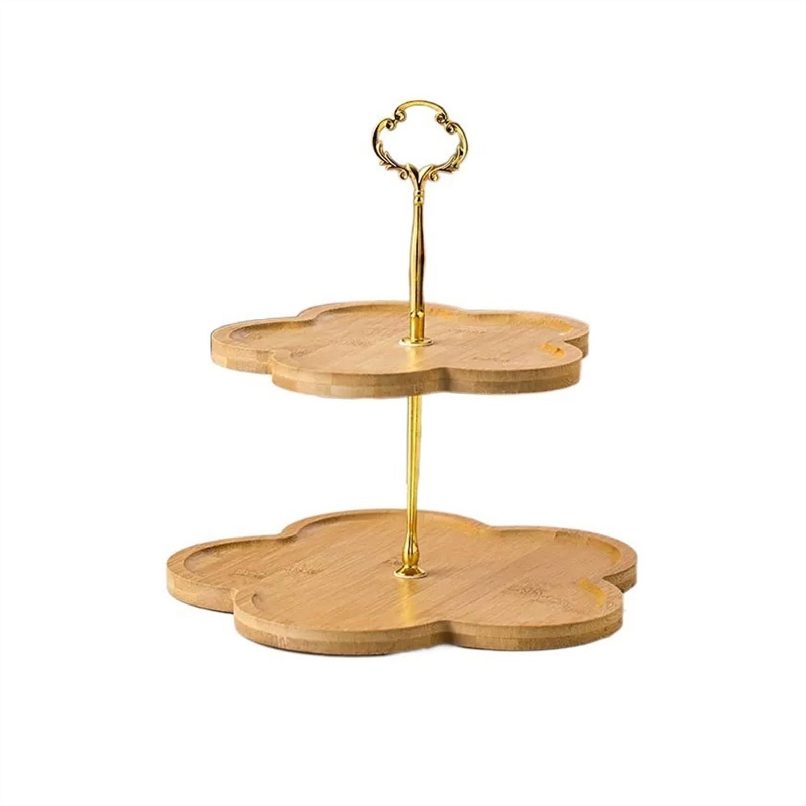 DFGHNBVC Cake Stand Two/Three Layer Cake Rack Dim Sum Tray Coffee Shop Cakery Dessert Bread Display Rack Multi-Functional Serving Platter