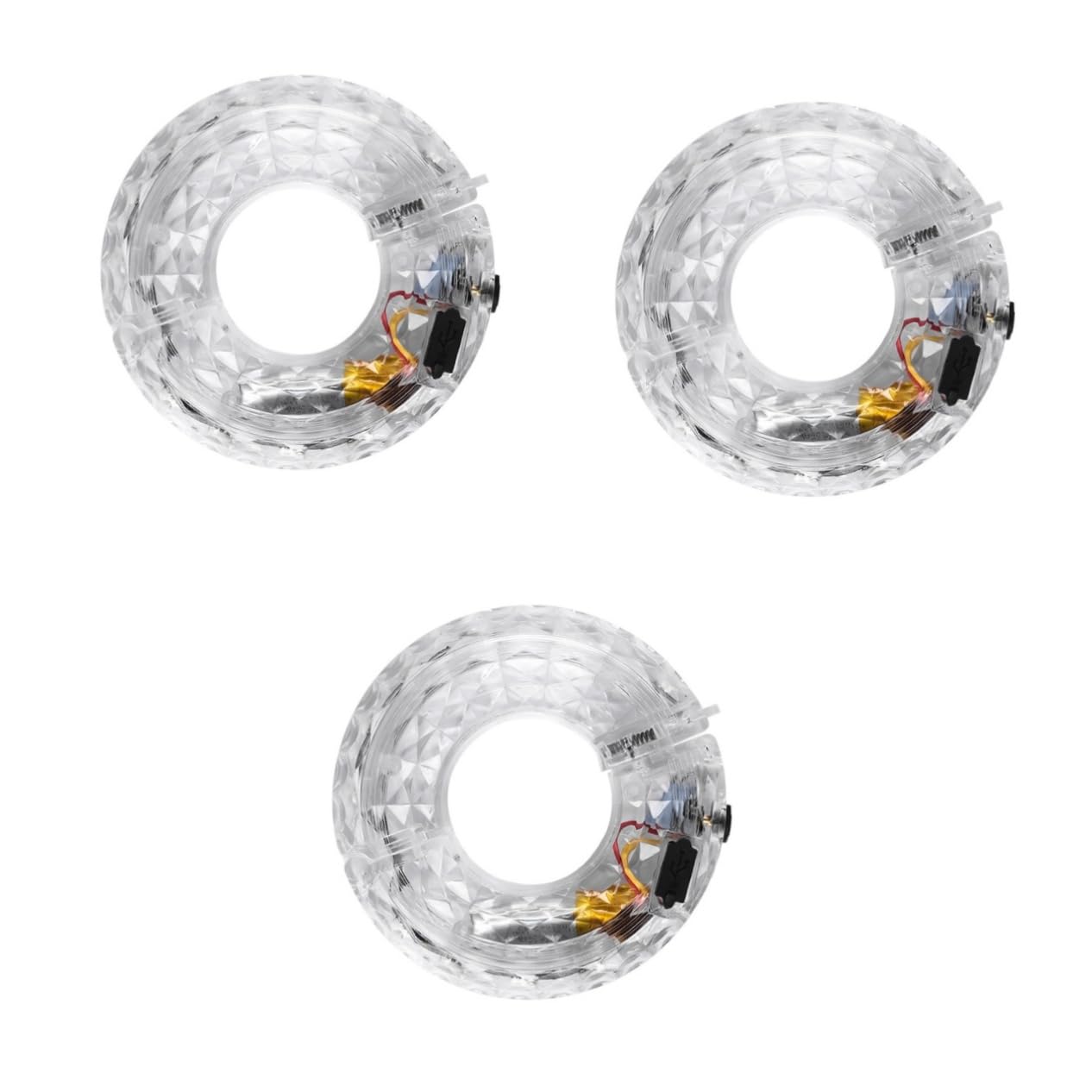 UPKOCH Lumière de Roue de Vélo Intelligente USB Rechargeable avec Modes Colorés Décoration Éclairante pour Cyclisme Accessoire pour Vélo
