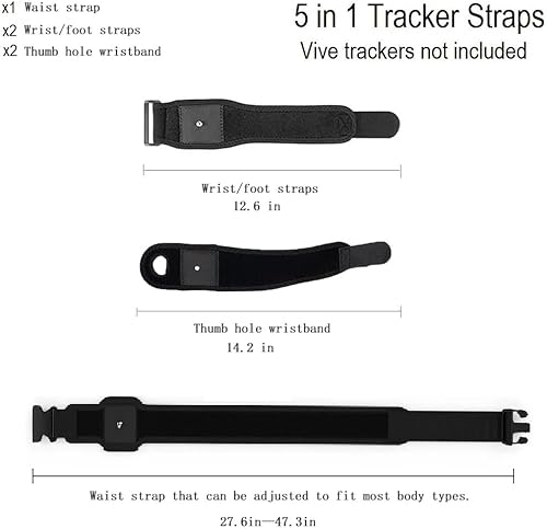 Miniatura 6 de HTC Vive Full Body Tracker Strap, Tracker Fixed Strap, Waist Belt, Hand and Foot Strap, 1 for Virtual Reality, 2 Hand Bowl Straps,2 Palm Strap