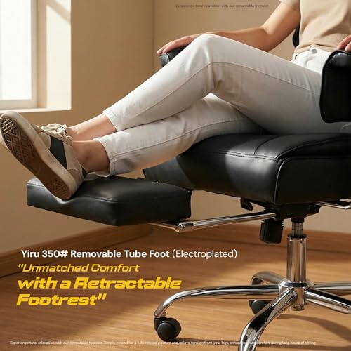 Image of DROGO Monarch-X Massage Office Chair with Vibration & Heat | Big and Tall Ergonomic Executive Computer Chair with PU Leather & 150Reclining | Gaming Chair with Spacious Cushion Seat & Footrest(Black)