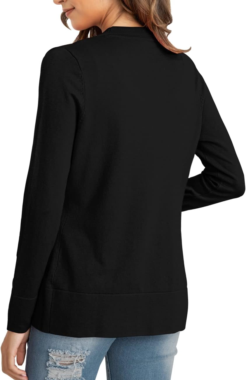 LIENRIDY Women's Cardigans Lightweight Long Sleeve Open Front Sweater Cardigan, S-XL - Image 4