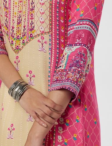 Image of BIBA Women Viscose Straight Fit Liva Printed Kurta