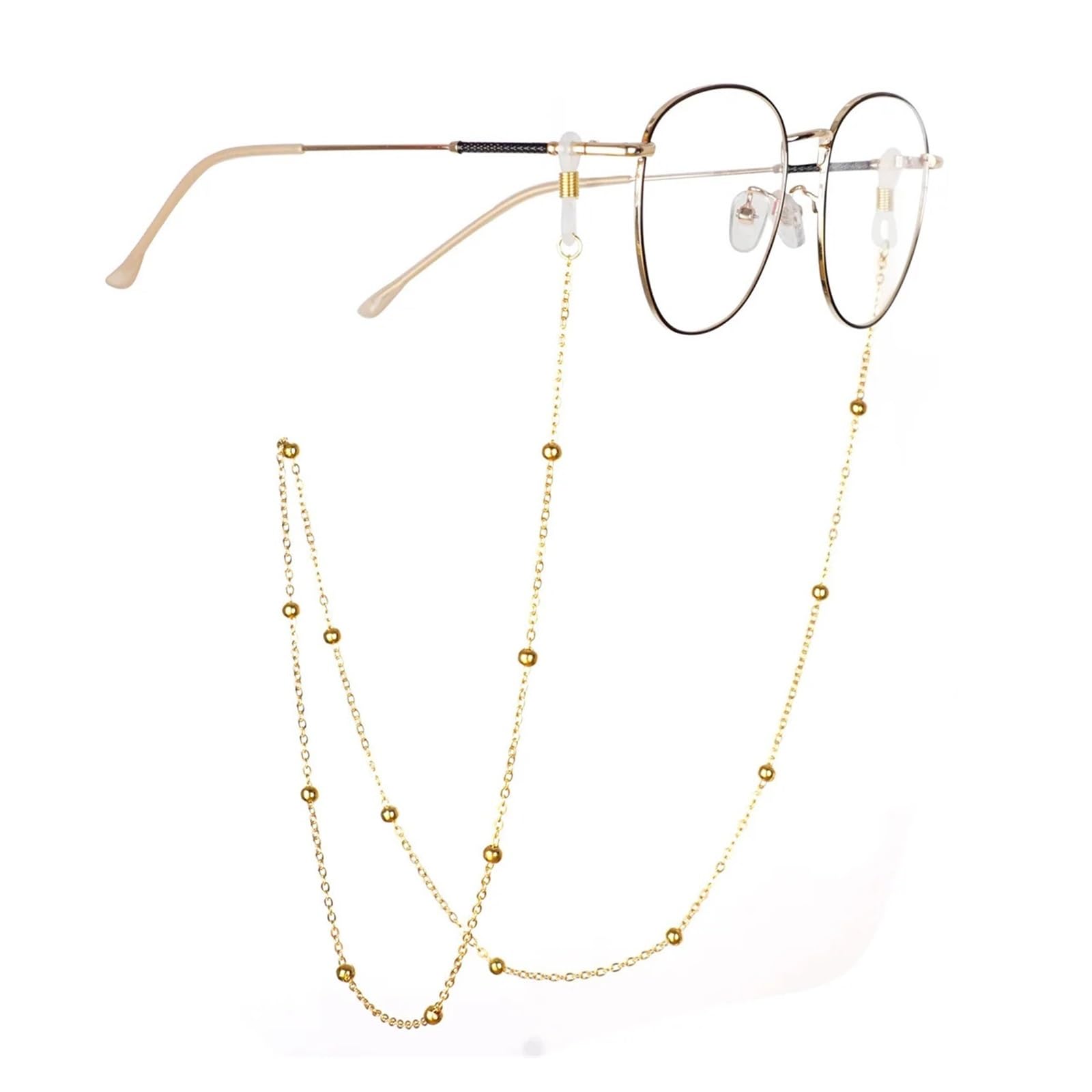 Lot de 36 chaînes de lunettes en métal tendance pour homme et femme - Chaîne de lunettes de soleil de lecture - Chaîne de lunettes de soleil - Cordon de serrage pour femme