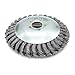 Produktbild Buwico Wildkraut Fugenbürste Unkrautbürste, 6/8 Zoll Rotary Weed Brush, Stahldraht Unkrautscherkopf, Joint Twist Disc Stahldraht Zopf-Kegelbürste, Durchmesser 150mm/200mm, Innenloch 25.4mm (6 Zoll)