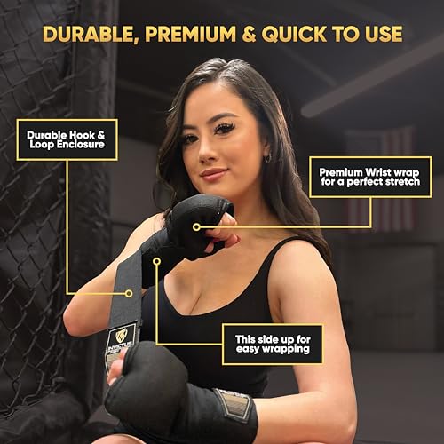 Invictus Fight Gear Gel Hand Wraps for Boxing Quick Wraps for Men & Women Kickboxing Muay Thai MMA Training - Thumbnail 6