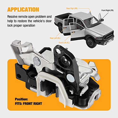 Image of SYERAL Door Lock Actuator Front Right Passenger Side Door Latch Compatible with Ford Excursion F-150, F-250 F-350 Super Duty, Compatible with Lincoln Mark LT 6C3Z-2521812-A
