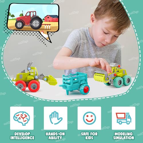 Image of Zest 4 Toyz Friction Powered Toys for Kids Unbreakable Construction Vehicle for Kids Boys Girls (Pack of 3) Multicolour