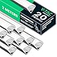 V-TAC 20 x 2 Meter Eckprofile für LED-Streifen - (insgesamt 40 Meter) - Profile für LED-Streifen aus Aluminium mit satinierter Abdeckung - Farbe Silber - Ecken 21,3 x 15,8 mm