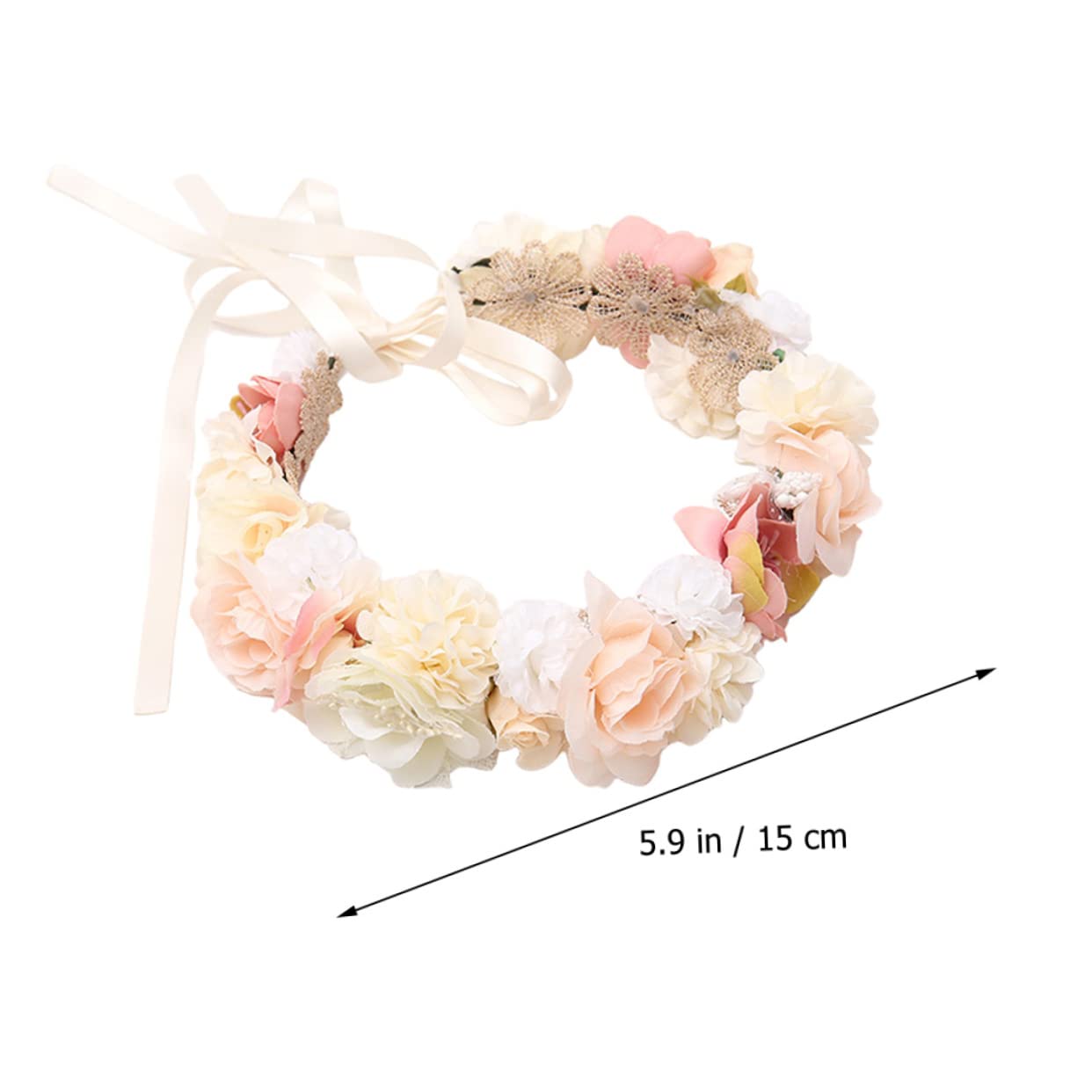 PLAFOPE 5piezas Diadema Floral Para Novias y De Honor Tocado De Flores Artificiales Para Bodas y